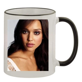 Jessica Alba 11oz Colored Rim & Handle Mug