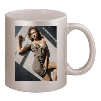 Jessica Alba 11oz Metallic Silver Mug