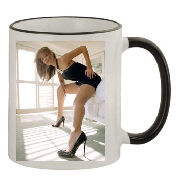 Jessica Alba 11oz Colored Rim & Handle Mug