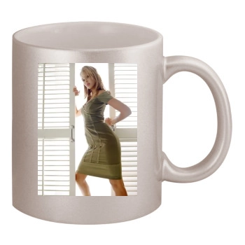 Jessica Alba 11oz Metallic Silver Mug