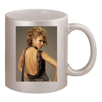 Jessica Alba 11oz Metallic Silver Mug