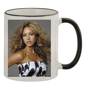 Jessica Alba 11oz Colored Rim & Handle Mug