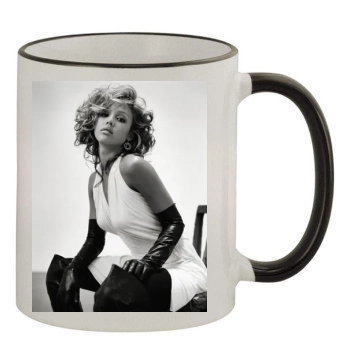 Jessica Alba 11oz Colored Rim & Handle Mug