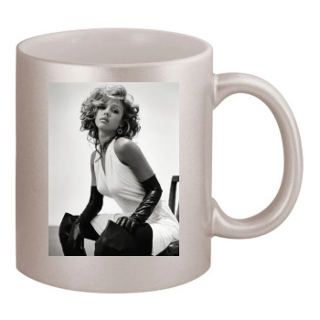 Jessica Alba 11oz Metallic Silver Mug