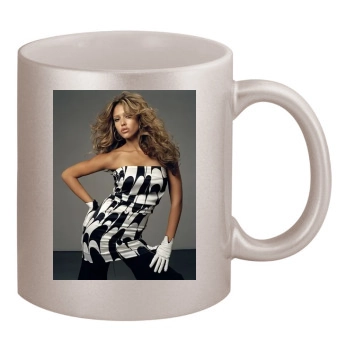 Jessica Alba 11oz Metallic Silver Mug