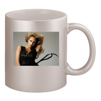 Jessica Alba 11oz Metallic Silver Mug