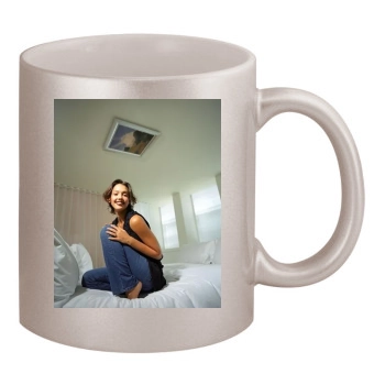 Jessica Alba 11oz Metallic Silver Mug