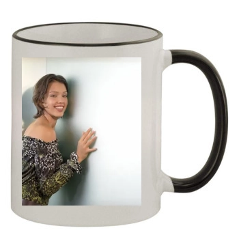 Jessica Alba 11oz Colored Rim & Handle Mug