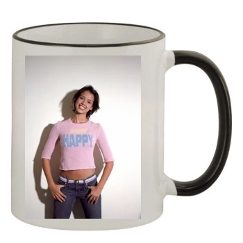 Jessica Alba 11oz Colored Rim & Handle Mug