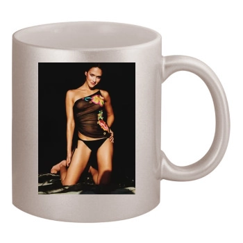 Jessica Alba 11oz Metallic Silver Mug