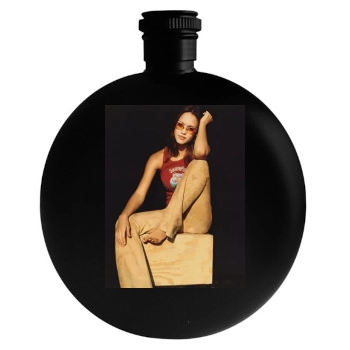 Jessica Alba Round Flask