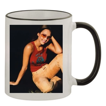 Jessica Alba 11oz Colored Rim & Handle Mug