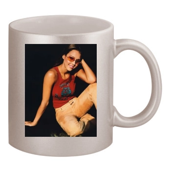 Jessica Alba 11oz Metallic Silver Mug