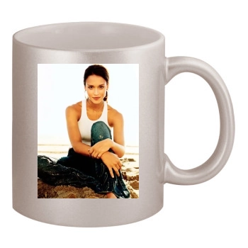 Jessica Alba 11oz Metallic Silver Mug