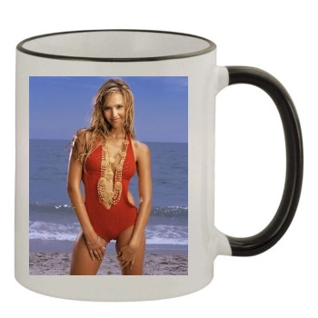 Jessica Alba 11oz Colored Rim & Handle Mug