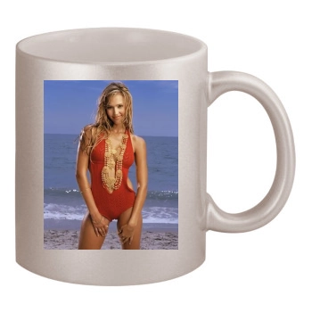 Jessica Alba 11oz Metallic Silver Mug