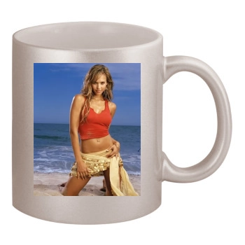 Jessica Alba 11oz Metallic Silver Mug