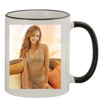 Jessica Alba 11oz Colored Rim & Handle Mug