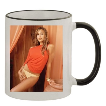 Jessica Alba 11oz Colored Rim & Handle Mug