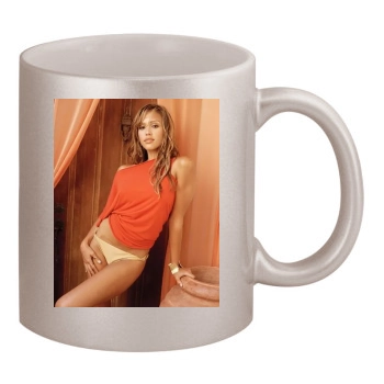 Jessica Alba 11oz Metallic Silver Mug