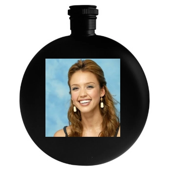 Jessica Alba Round Flask