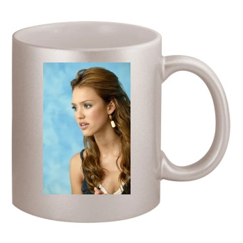 Jessica Alba 11oz Metallic Silver Mug