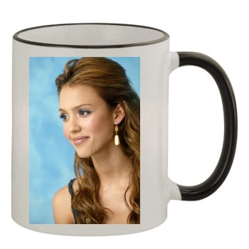 Jessica Alba 11oz Colored Rim & Handle Mug