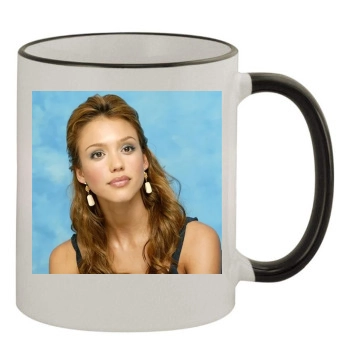 Jessica Alba 11oz Colored Rim & Handle Mug