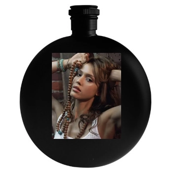 Jessica Alba Round Flask