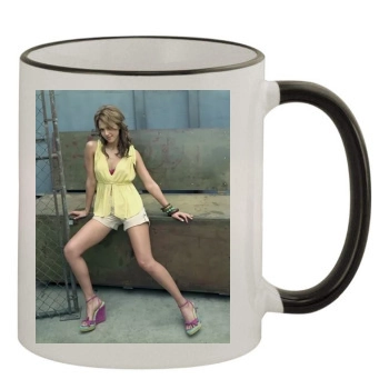 Jessica Alba 11oz Colored Rim & Handle Mug