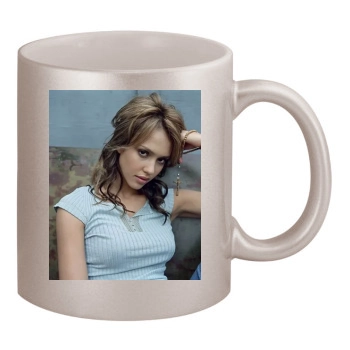 Jessica Alba 11oz Metallic Silver Mug