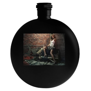 Jessica Alba Round Flask