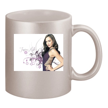 Jessica Alba 11oz Metallic Silver Mug