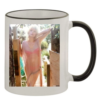 Charlize Theron 11oz Colored Rim & Handle Mug