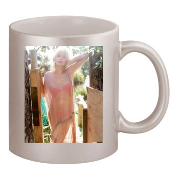 Charlize Theron 11oz Metallic Silver Mug