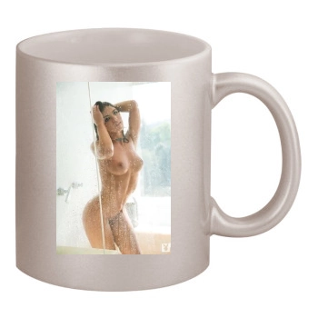 Jessica Ashley 11oz Metallic Silver Mug