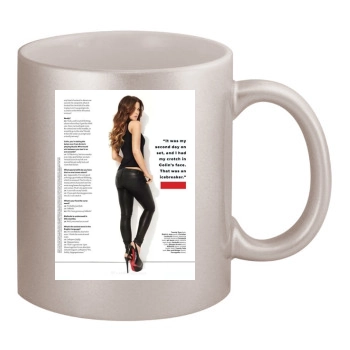 Jessica Biel 11oz Metallic Silver Mug