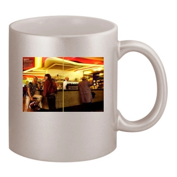 Jessica Biel 11oz Metallic Silver Mug