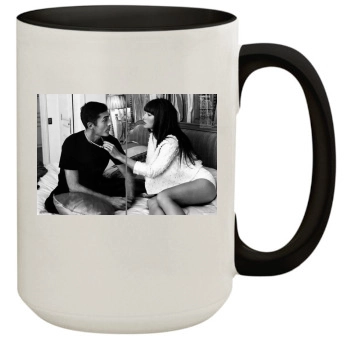 Jessica Biel 15oz Colored Inner & Handle Mug