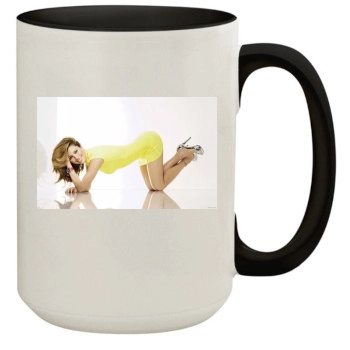 Jessica Biel 15oz Colored Inner & Handle Mug