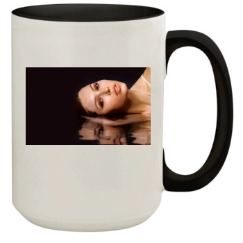 Jessica Biel 15oz Colored Inner & Handle Mug