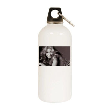 Jessica Biel White Water Bottle With Carabiner