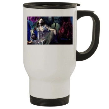 Jessica Biel Stainless Steel Travel Mug