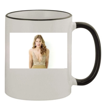 Jessica Biel 11oz Colored Rim & Handle Mug