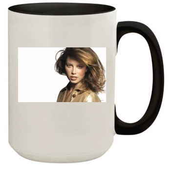 Jessica Biel 15oz Colored Inner & Handle Mug