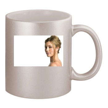 Jessica Biel 11oz Metallic Silver Mug