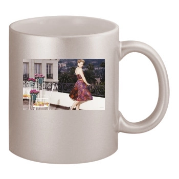 Jessica Biel 11oz Metallic Silver Mug