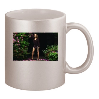 Jessica Biel 11oz Metallic Silver Mug