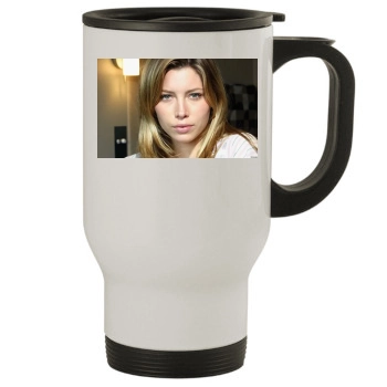 Jessica Biel Stainless Steel Travel Mug