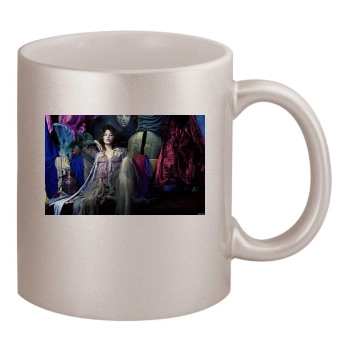 Jessica Biel 11oz Metallic Silver Mug